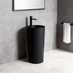 UMYWALKA WOLNOSTOJĄCA CERAMICZNA OKRĄGŁA LINO-MTB-400 CZARNY MAT LINO-MTB-400