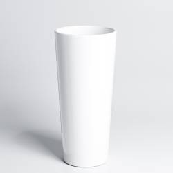 UMYWALKA WOLNOSTOJĄCA CERAMICZNA OWALNA LINO-WH-WOF-400 BIAŁA LINO-WH-WOF-400