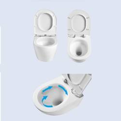ZESTAW PODTYNKOWY WC STELAŻ TECE MISKA FLOW-GL-WH-TR-03 PRZYCISK TC-9240407 CZARNY MAT