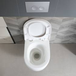 ZESTAW PODTYNKOWY WC STELAŻ TECE MISKA LAKE-WH-TR-02 PRZYCISK TC-9240400 BIAŁY POŁYSK