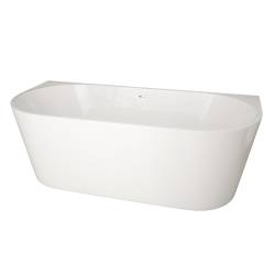 WANNA WOLNOSTOJĄCA PRZYŚCIENNA LENA2 527C BIAŁA PRZELEW CHROM 160x80 CM LENA2-527C2