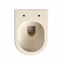 MISKA WC WISZĄCA RIMLESS LUMA-CAP-RIM-03 CAPPUCCINO RYFLOWANA DESKA WOLNOOPADAJĄCA DUROPLAST LUMA-CAP-RIM-03
