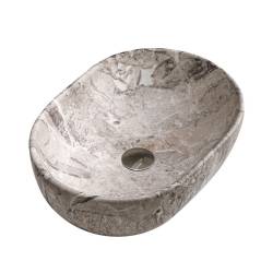 UMYWALKA NABLATOWA CERAMICZNA MARMUROWA OWALNA NEO-MAR2-480