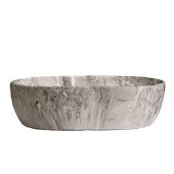 UMYWALKA NABLATOWA CERAMICZNA MARMUROWA OWALNA NEO-MAR2-480
