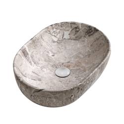 UMYWALKA NABLATOWA CERAMICZNA MARMUROWA OWALNA NEO-MAR2-480