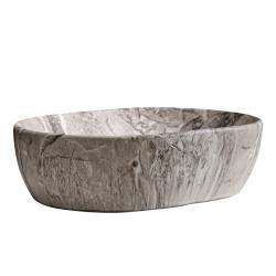 UMYWALKA NABLATOWA CERAMICZNA MARMUROWA OWALNA NEO-MAR2-480