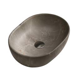 UMYWALKA NABLATOWA CERAMICZNA MARMUROWA OWALNA NEO-MAR9-480