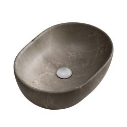 UMYWALKA NABLATOWA CERAMICZNA MARMUROWA OWALNA NEO-MAR9-480