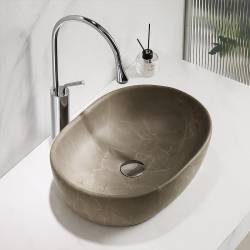 UMYWALKA NABLATOWA CERAMICZNA MARMUROWA OWALNA NEO-MAR9-480