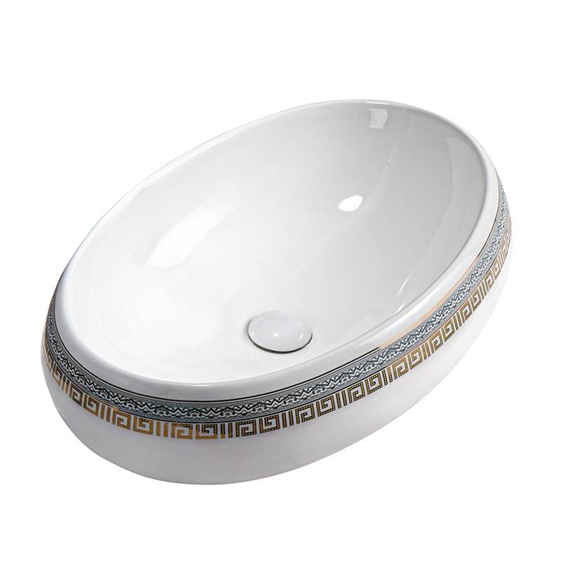 UMYWALKA NABLATOWA CERAMICZNA OWALNA CARI-WH-MOD2-600 BIAŁA CARI-WH-MOD2-600