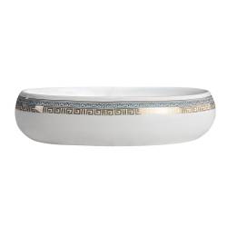 UMYWALKA NABLATOWA CERAMICZNA OWALNA CARI-WH-MOD2-600 BIAŁA CARI-WH-MOD2-600