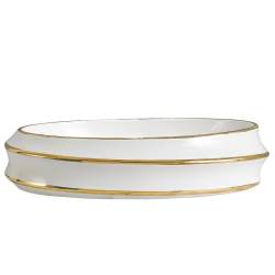 UMYWALKA NABLATOWA CERAMICZNA OWALNA YOKO-WH-GL-LN-600 BIAŁA YOKO-WH-GL-LN-600