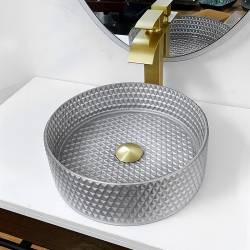 UMYWALKA NABLATOWA SZKLANA OKRĄGŁA BRILLANT1-SV-360 CHROM BRILLANT1-SV-360