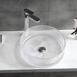UMYWALKA NABLATOWA SZKLANA OKRĄGŁA BRILLANT2-TR-360 TRANSPARENTNA BRILLANT2-TR-360