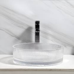 UMYWALKA NABLATOWA SZKLANA OKRĄGŁA BRILLANT2-TR-400 TRANSPARENTNA BRILLANT2-TR-400