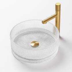 UMYWALKA NABLATOWA SZKLANA OKRĄGŁA BRILLANT2-TR-400 TRANSPARENTNA BRILLANT2-TR-400