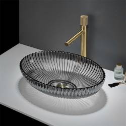 UMYWALKA NABLATOWA SZKLANA OKRĄGŁA BRILLANT3-BL-PL-510