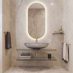 UMYWALKA NABLATOWA SZKLANA OKRĄGŁA BRILLANT3-BL-PL-510