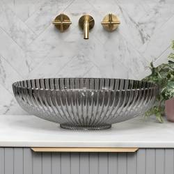 UMYWALKA NABLATOWA SZKLANA OKRĄGŁA BRILLANT3-BL-PL-510