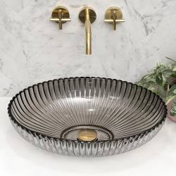 UMYWALKA NABLATOWA SZKLANA OKRĄGŁA BRILLANT3-BL-PL-510