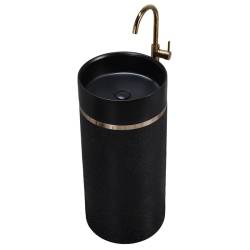 UMYWALKA WOLNOSTOJĄCA CERAMICZNA OKRĄGŁA SCOT1-BL-WOF-860 CZARNA SCOT1-BL-WOF-860
