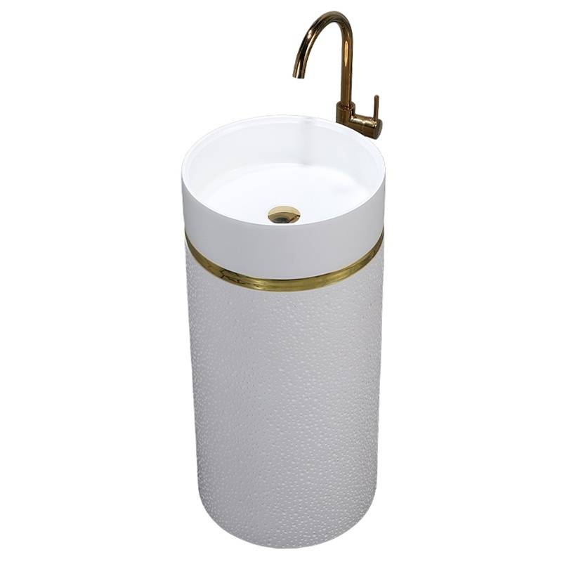 UMYWALKA WOLNOSTOJĄCA CERAMICZNA OKRĄGŁA SCOT1-WH-WOF-860 BIAŁA SCOT1-WH-WOF-860