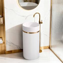 UMYWALKA WOLNOSTOJĄCA CERAMICZNA OKRĄGŁA SCOT1-WH-WOF-860 BIAŁA SCOT1-WH-WOF-860