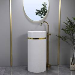 UMYWALKA WOLNOSTOJĄCA CERAMICZNA OKRĄGŁA SCOT1-WH-WOF-860 BIAŁA SCOT1-WH-WOF-860