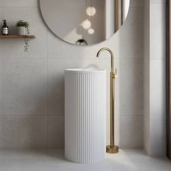 UMYWALKA WOLNOSTOJĄCA CERAMICZNA OKRĄGŁA SCOT3-WH-WOF-860 BIAŁA SCOT3-WH-WOF-860