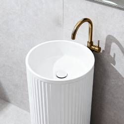 UMYWALKA WOLNOSTOJĄCA CERAMICZNA OKRĄGŁA SCOT3-WH-WOF-860 BIAŁA SCOT3-WH-WOF-860