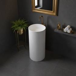 UMYWALKA WOLNOSTOJĄCA CERAMICZNA OKRĄGŁA SCOT3-WH-WOF-860 BIAŁA SCOT3-WH-WOF-860