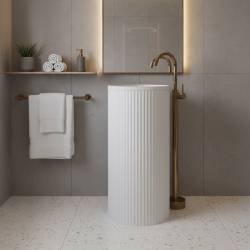 UMYWALKA WOLNOSTOJĄCA CERAMICZNA OKRĄGŁA SCOT3-WH-WOF-860 BIAŁA SCOT3-WH-WOF-860
