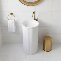 UMYWALKA WOLNOSTOJĄCA CERAMICZNA OKRĄGŁA SCOT3-WH-WOF-860 BIAŁA SCOT3-WH-WOF-860