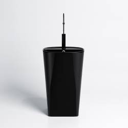 UMYWALKA WOLNOSTOJĄCA CERAMICZNA OWALNA CLARO-BL-490 CZARNA CLARO-BL-490