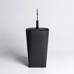 UMYWALKA WOLNOSTOJĄCA CERAMICZNA OWALNA CLARO-MTB-490 CZARNY MAT CLARO-MTB-490