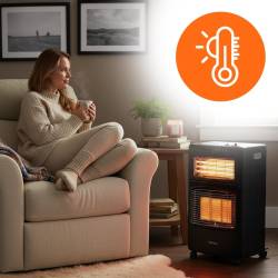 PIECYK GAZOWO-ELEKTRYCZNY DOMOWY GRZEJNIK FARELKA NA BUTLĘ REDUKTOR 4200W ECO-DUO
