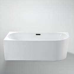 HYDROSAN WANNA WOLNOSTOJĄCA MERA2-509C2-L-P-BL BIAŁA PRZELEW CZARNY