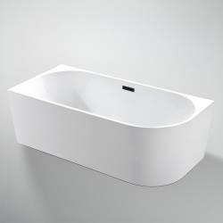 HYDROSAN WANNA WOLNOSTOJĄCA MERA2-509C2-L-P-BL BIAŁA PRZELEW CZARNY