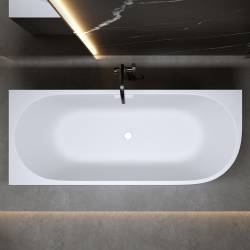 HYDROSAN WANNA WOLNOSTOJĄCA MERA2-509C2-L-P-WH BIAŁA PRZELEW BIAŁY