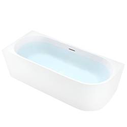 HYDROSAN WANNA WOLNOSTOJĄCA MERA2-509C2-L-P-WHMT BIAŁA PRZELEW BIAŁY MAT