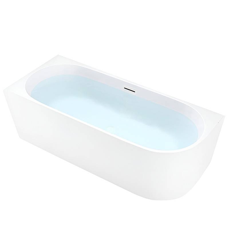 HYDROSAN WANNA WOLNOSTOJĄCA MERA2-509C2-L-P-WHMT BIAŁA PRZELEW BIAŁY MAT