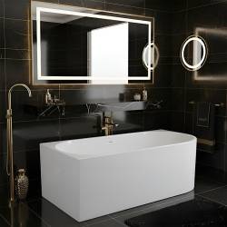 HYDROSAN WANNA WOLNOSTOJĄCA MERA2-509C2-L-P-WHMT BIAŁA PRZELEW BIAŁY MAT