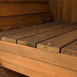 SAUNA OGRODOWA FIŃSKA BECZKA Z PIECEM TROMSO-HG-2 4-6 OSOBOWA 210x210 CM TROMSO-HG TROMSO-HG-2