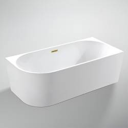 HYDROSAN WANNA WOLNOSTOJĄCA MERA2-509C2-R-P-GLBR BIAŁA PRZELEW ZŁOTY SZCZOTKOWANY