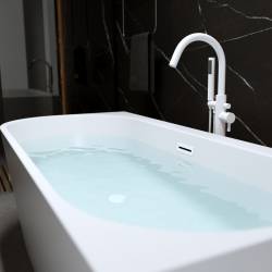 HYDROSAN WANNA WOLNOSTOJĄCA MERA2-509C2-R-P-WHMT BIAŁA PRZELEW BIAŁY MAT