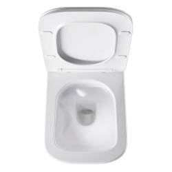ZESTAW PODTYNKOWY WC STELAŻ GEBERIT DUOFIX MISKA AQUA-WH-03 PRZYCISK DELTA 50 CZARNY POŁYSK