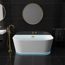 HYDROSAN WANNA WOLNOSTOJĄCA CARLO2-517D2-P-WH BIAŁA PRZELEW BIAŁY