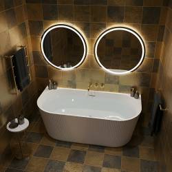 HYDROSAN WANNA WOLNOSTOJĄCA CARLO2-517D2-P-WH BIAŁA PRZELEW BIAŁY