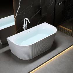 HYDROSAN WANNA WOLNOSTOJĄCA CARLO2-517D2-P-WH BIAŁA PRZELEW BIAŁY