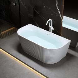 HYDROSAN WANNA WOLNOSTOJĄCA CARLO2-517D2-P-WH-MT BIAŁA PRZELEW BIAŁY MAT
